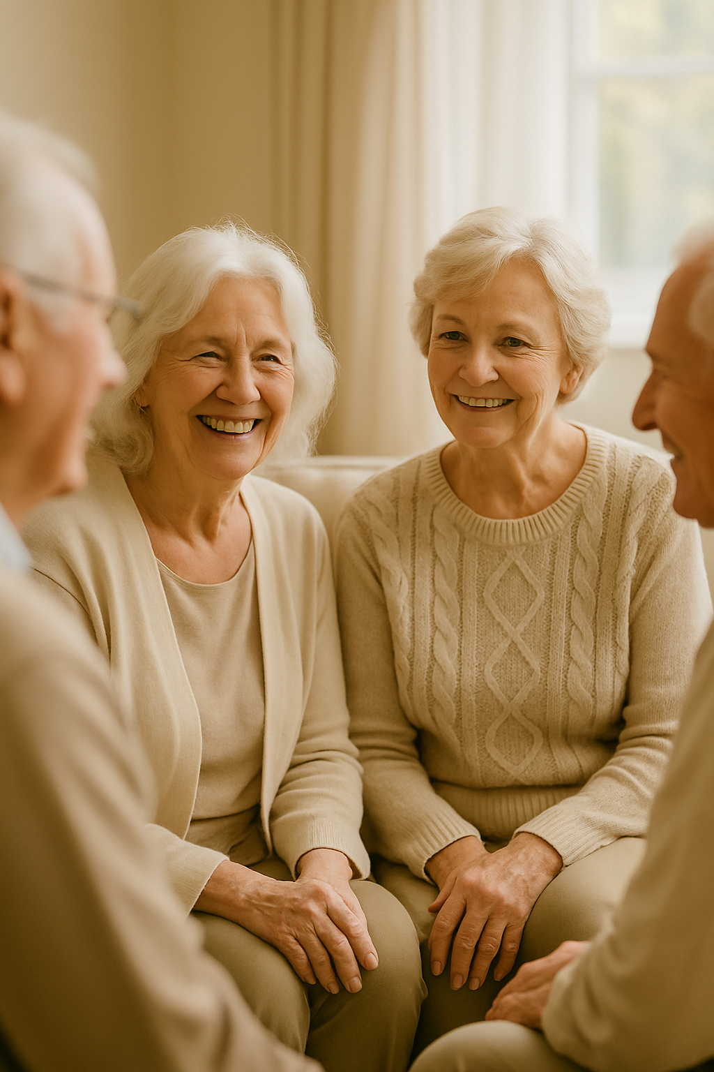 Musician sharing a gentle wellbeing song in a care setting